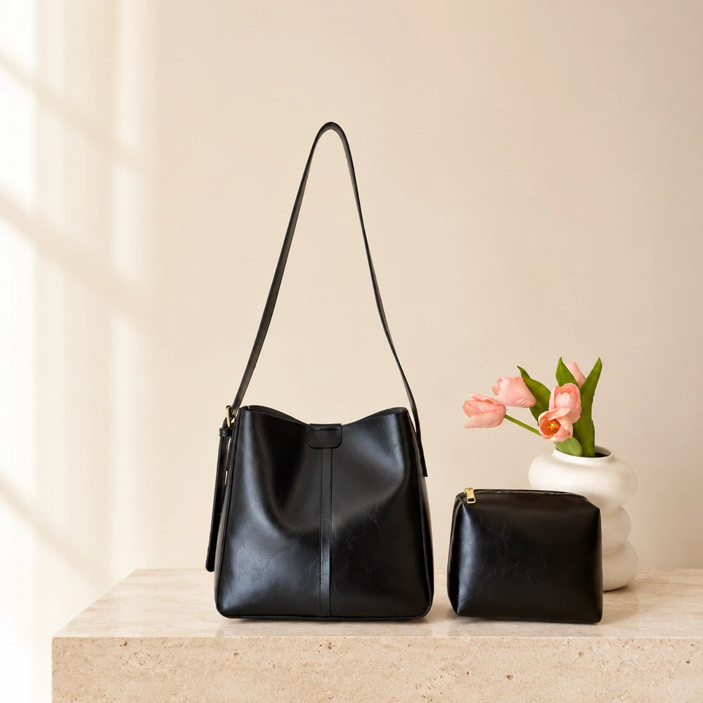 Sac cabas cuir rigide