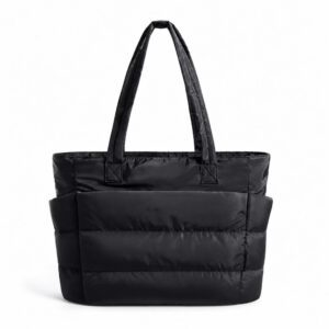 Tote bag matelassé noir