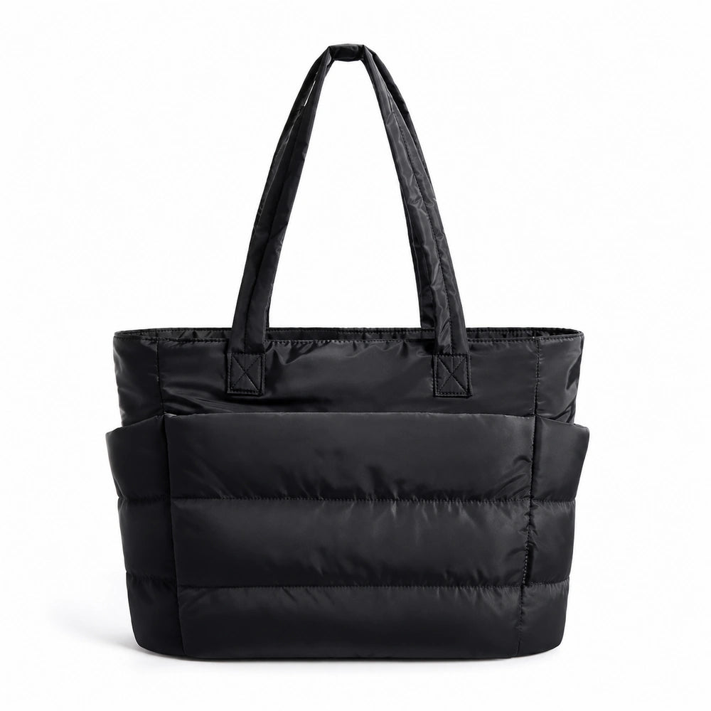 Tote bag matelassé noir