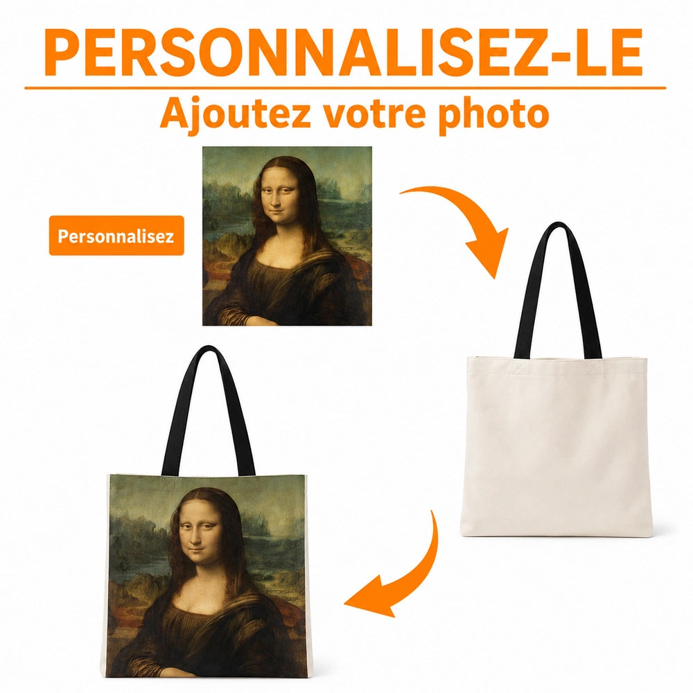 Tote bag personnalisé photo exemple