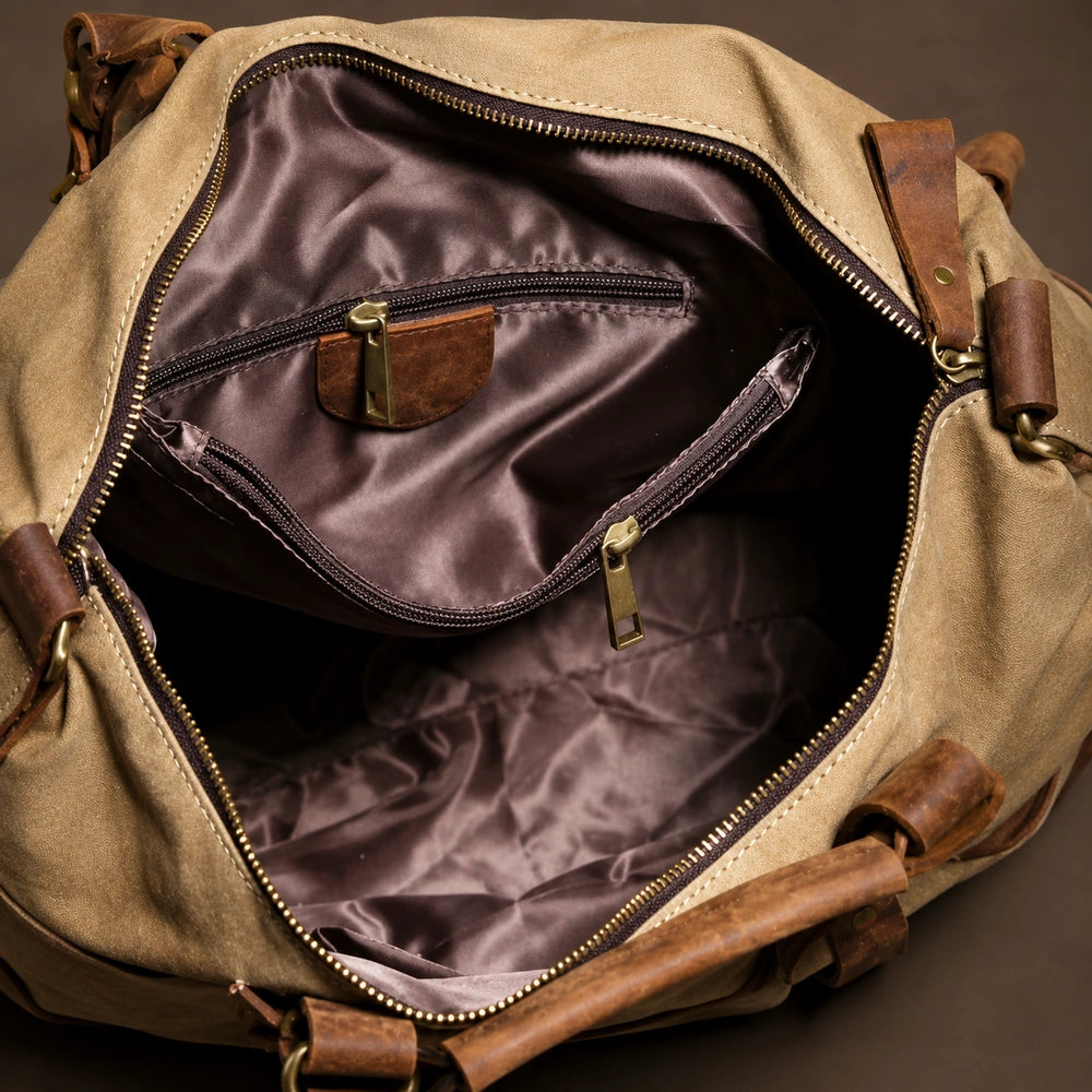 Sac en toile homme ouvert