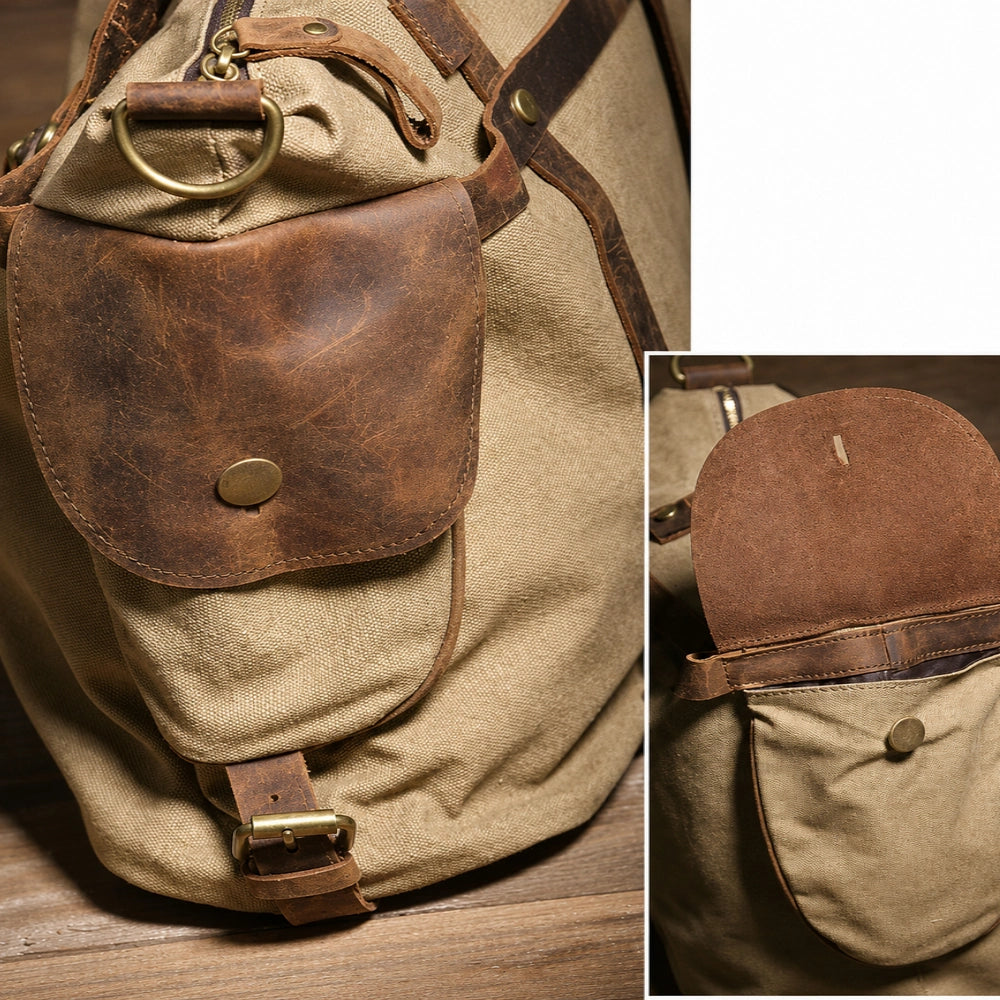 Sac en toile homme détails