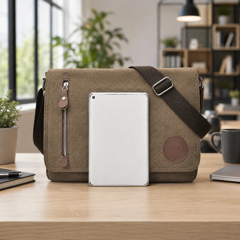 Tote bag bandoulière homme tablette