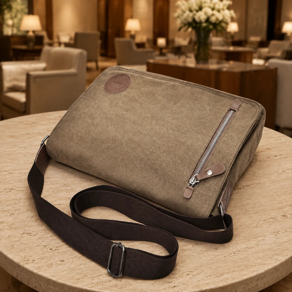 Tote bag bandoulière homme table