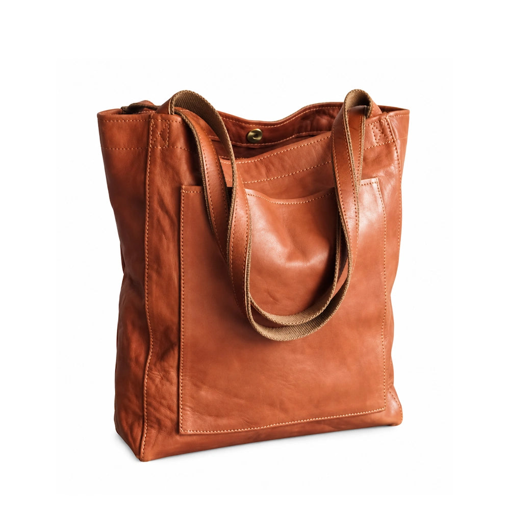 Grande sacoche femme marron