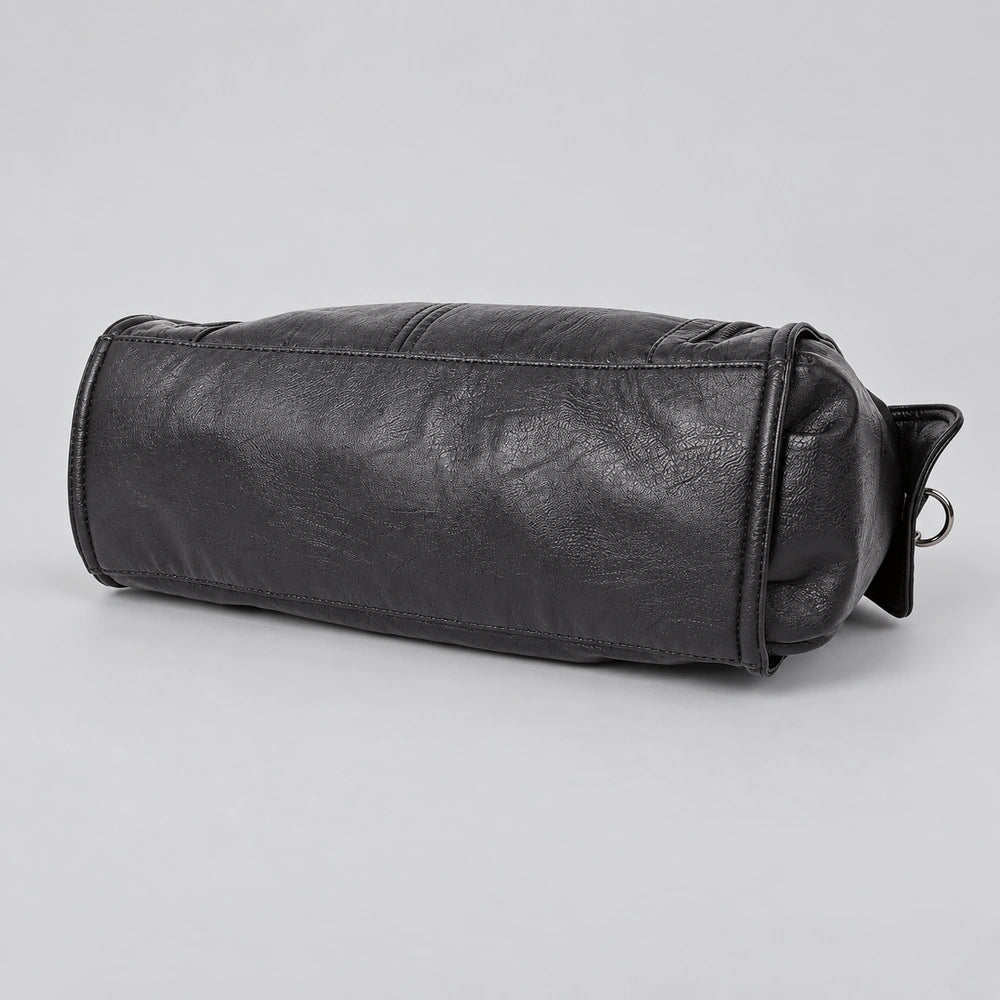 Grand sac à main avec bandoulière dessous noir