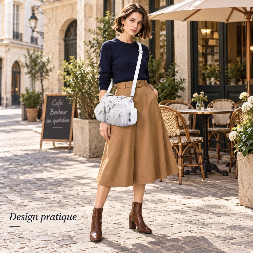 Grand sac à main vintage design