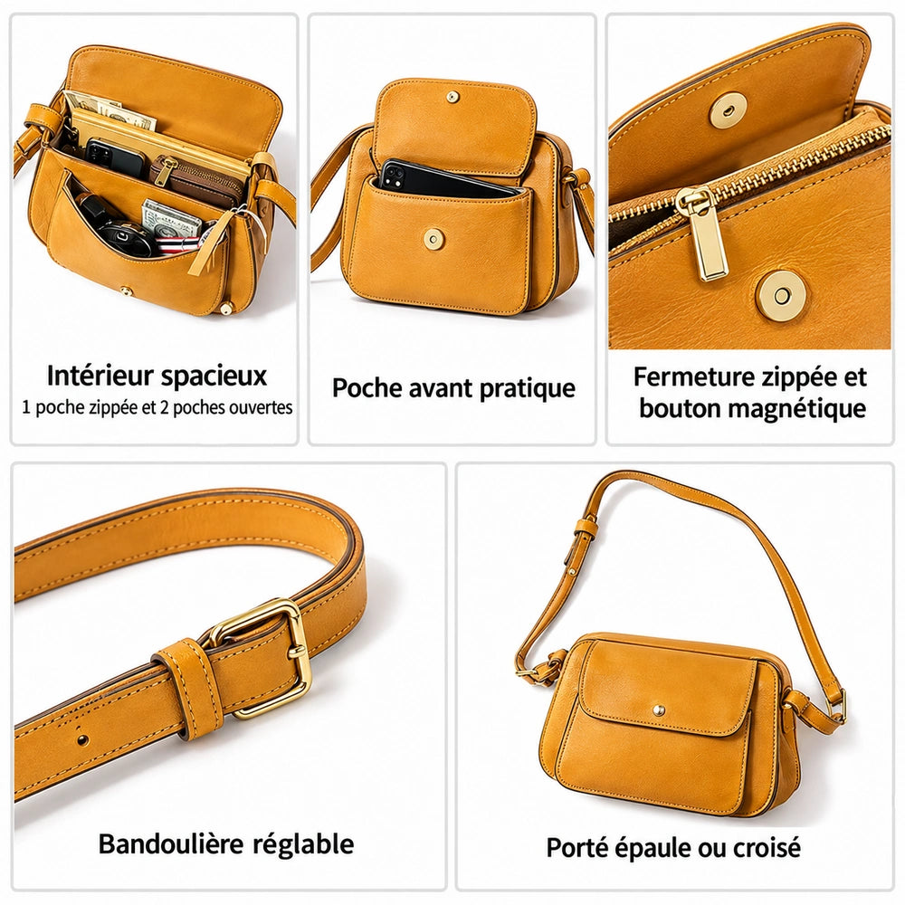 Petit sac à main bandoulière détails