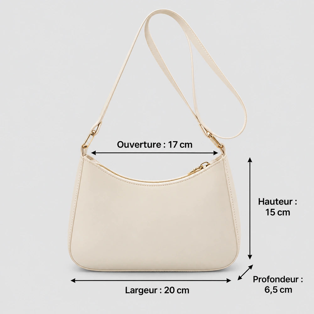 petit sac à main blanc dimensions