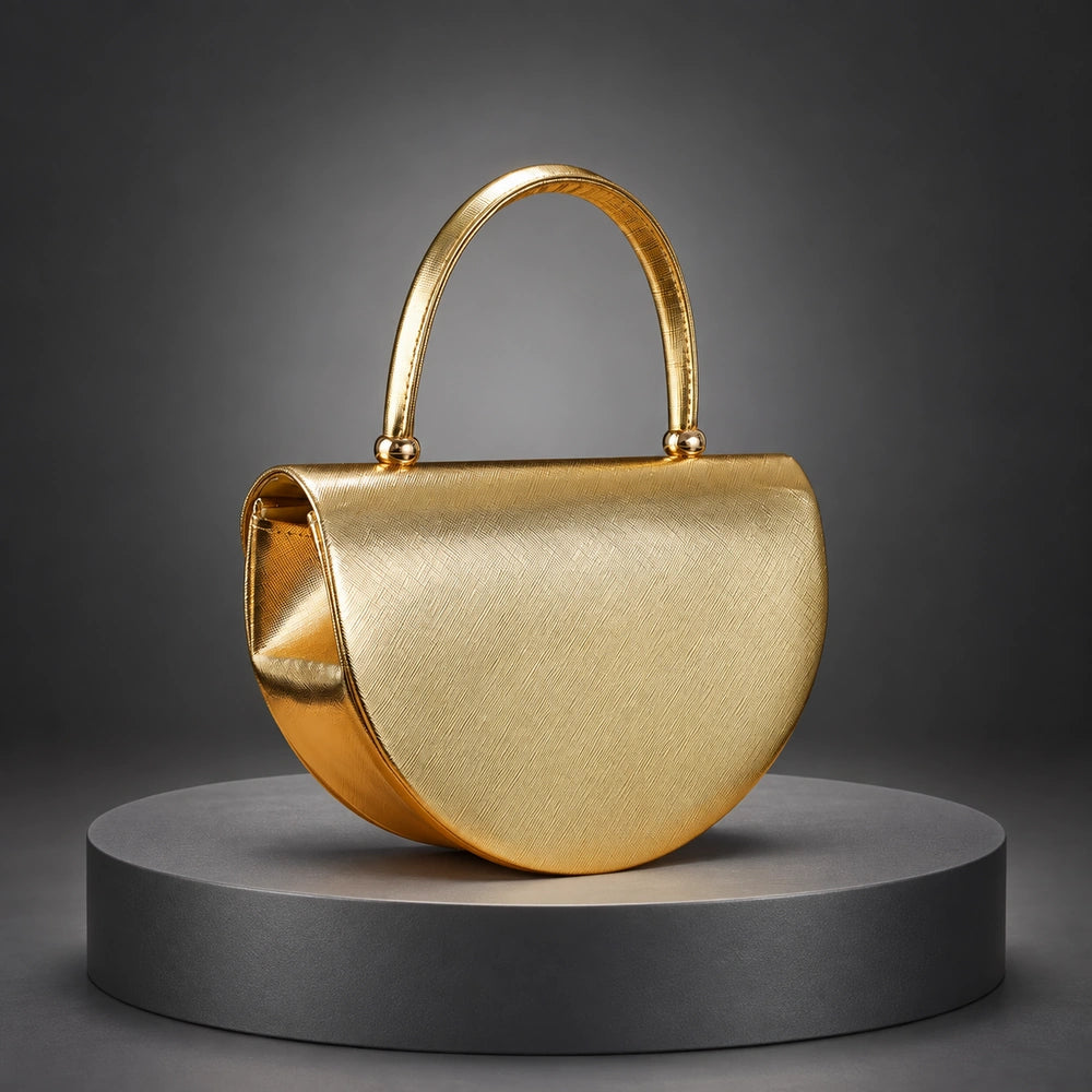 Petit sac à main doré modèle
