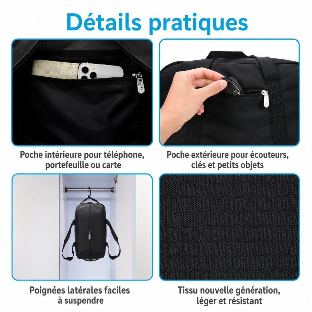 Petit sac de sport bandoulière détails