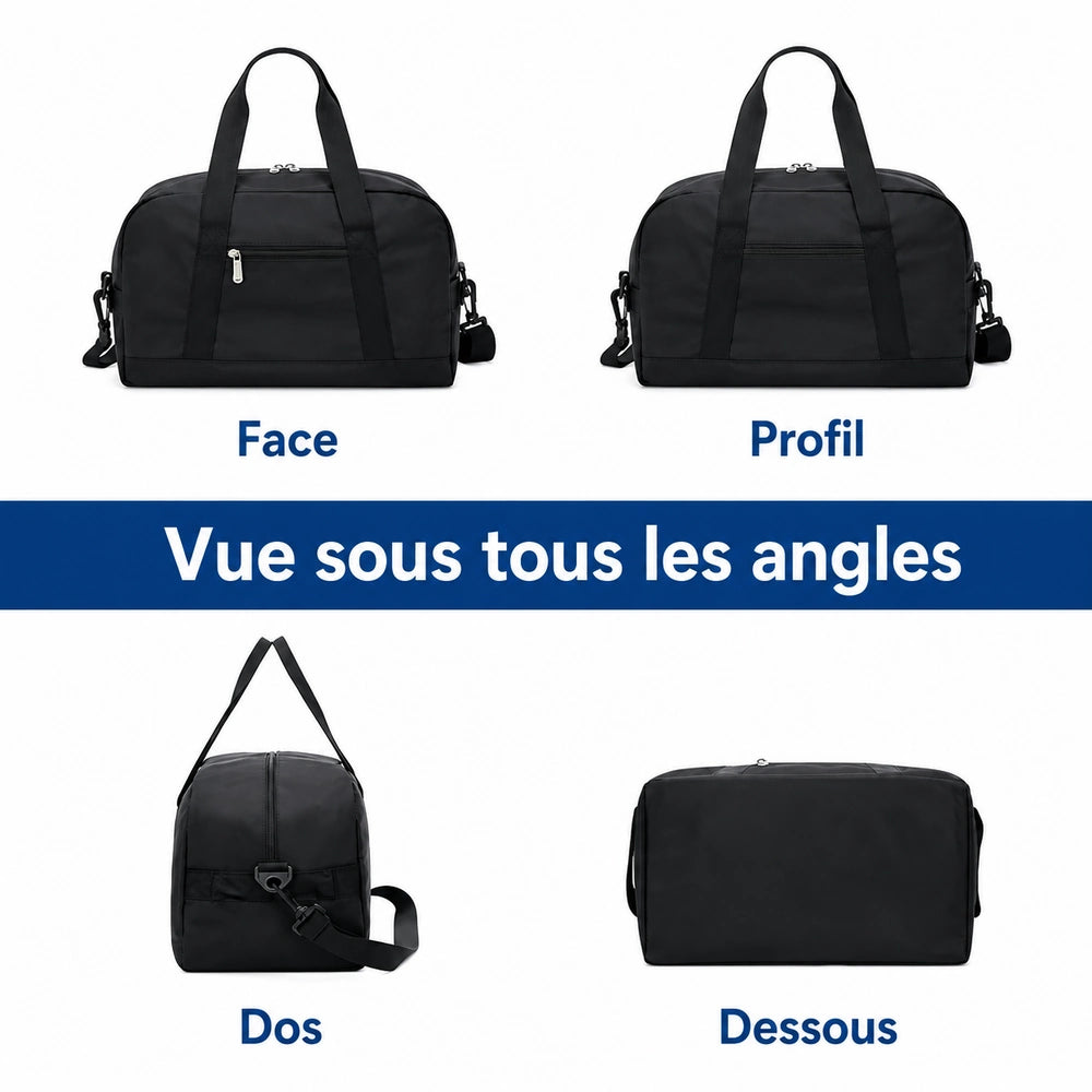 Petit sac de sport bandoulière angles