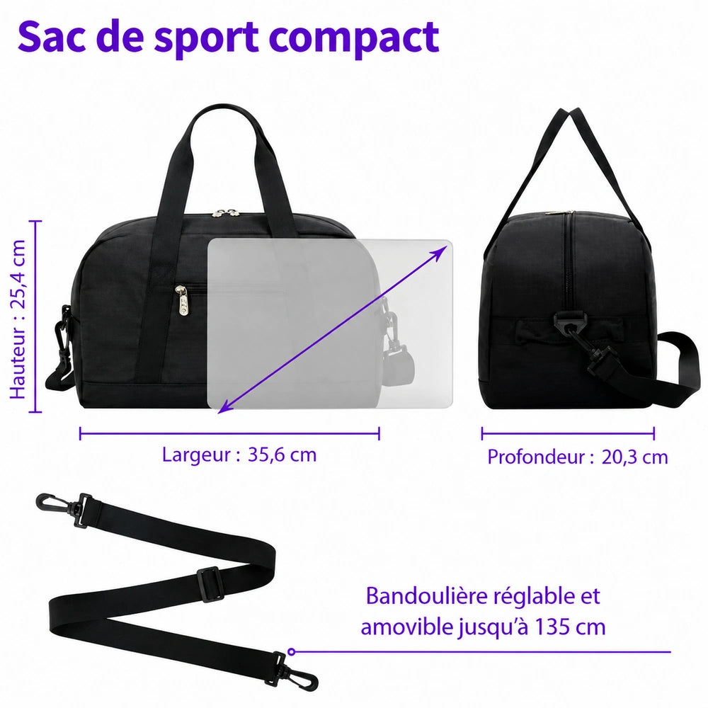 Petit sac de sport bandoulière dimensions