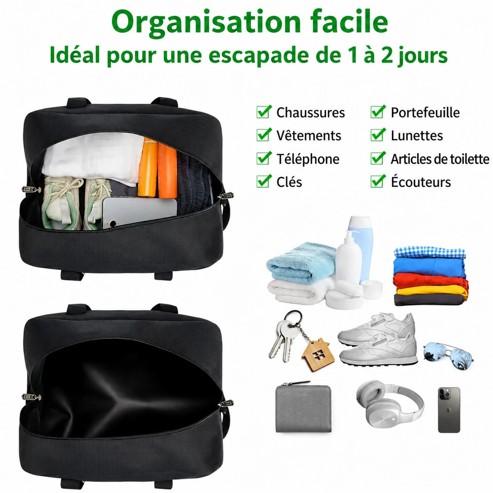Petit sac de sport bandoulière organisation