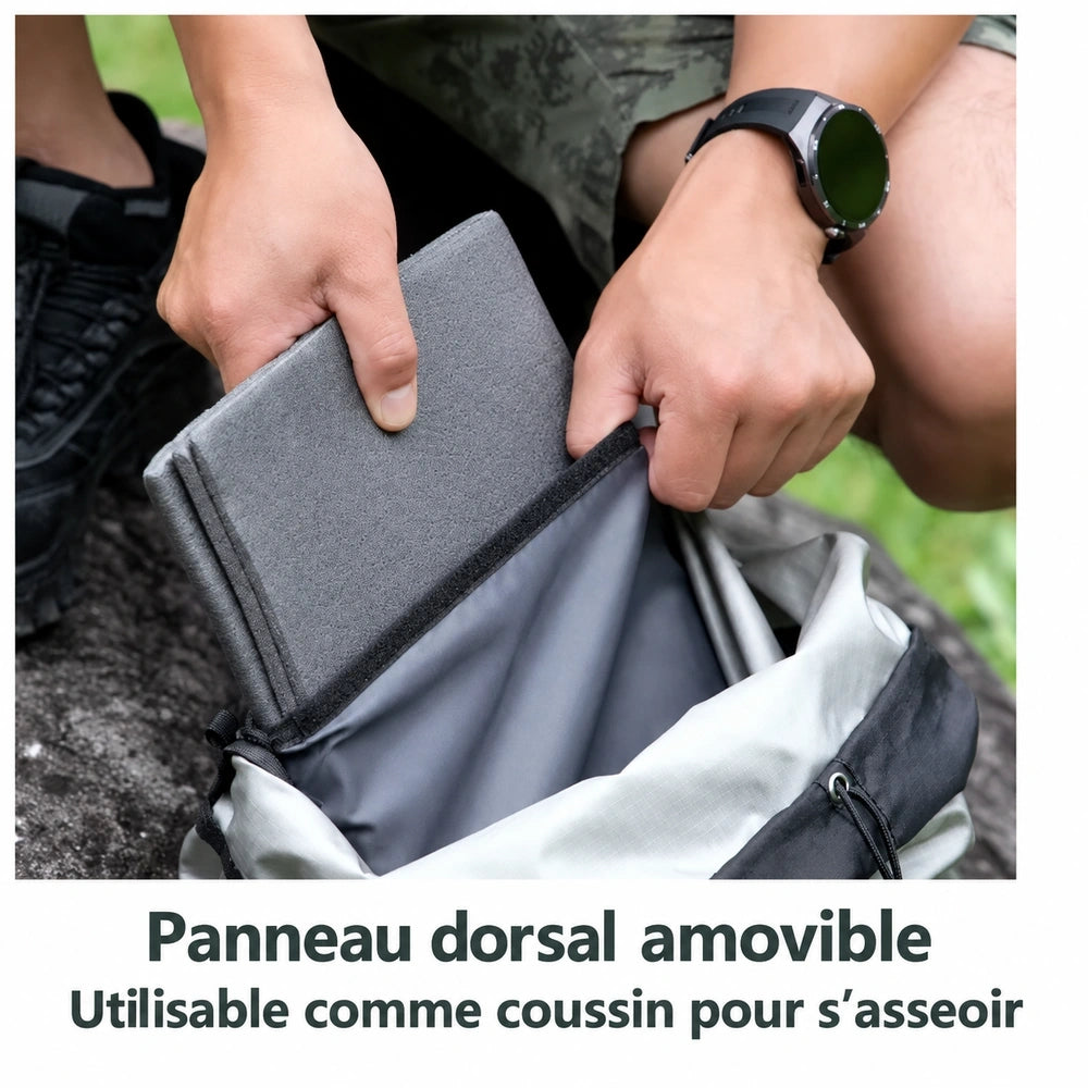 Sac à dos randonnée femme 25 litres panneau dorsal