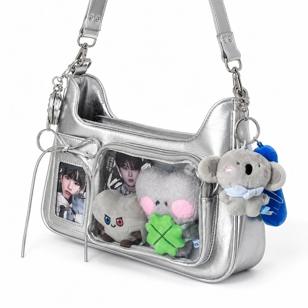 Sac à main ado fille tendance gris