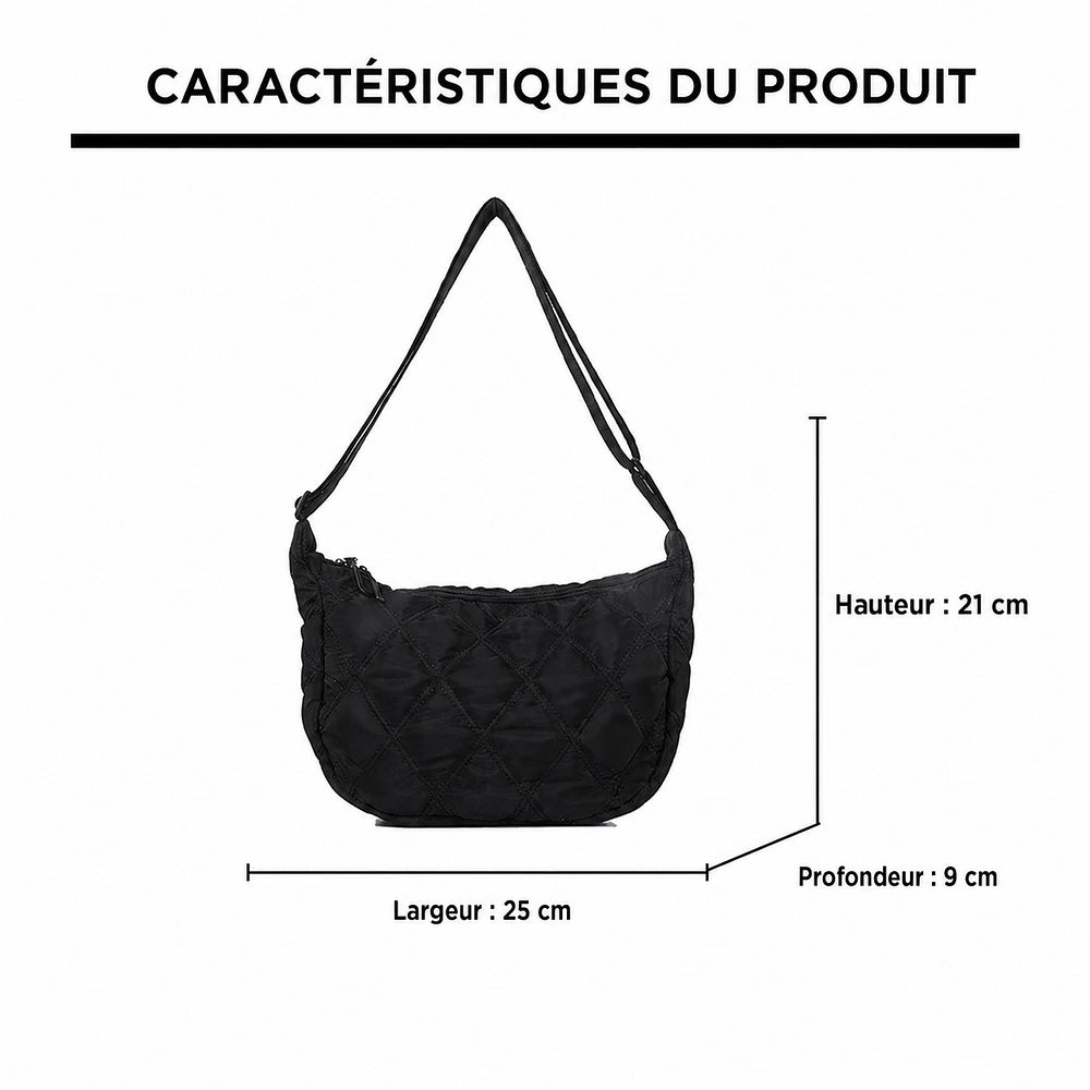 Sac à main bandoulière matelassé dimensions
