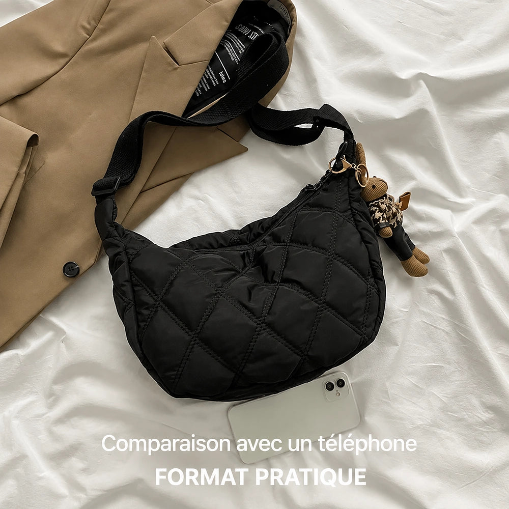 Sac à main bandoulière matelassé format