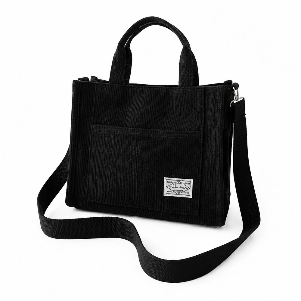 Sac à main bandoulière velours noir