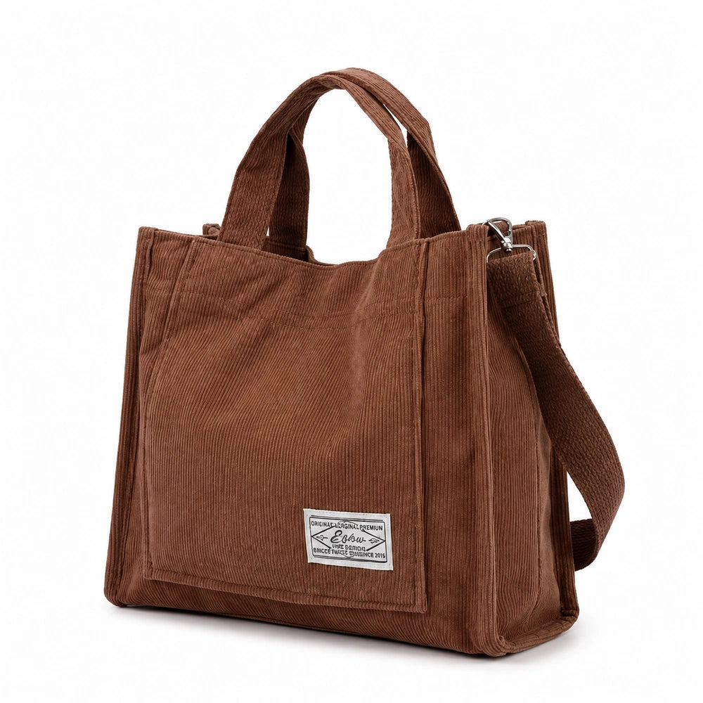 Sac à main bandoulière velours marron