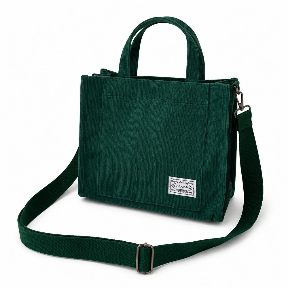 Sac à main bandoulière velours vert