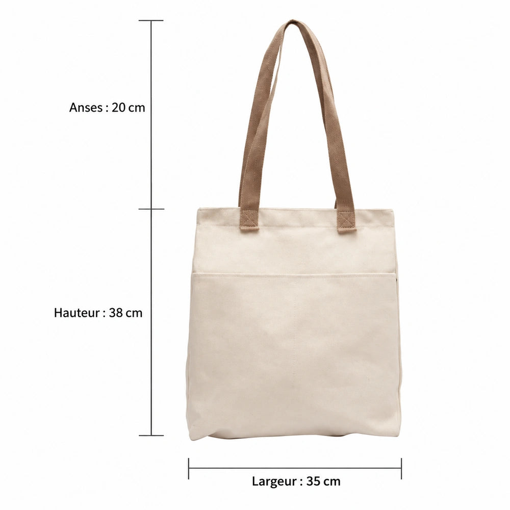 Sac à main blanc pour les cours dimensions