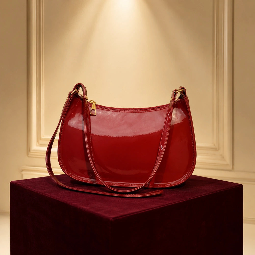 Sac à main bordeaux bandoulière