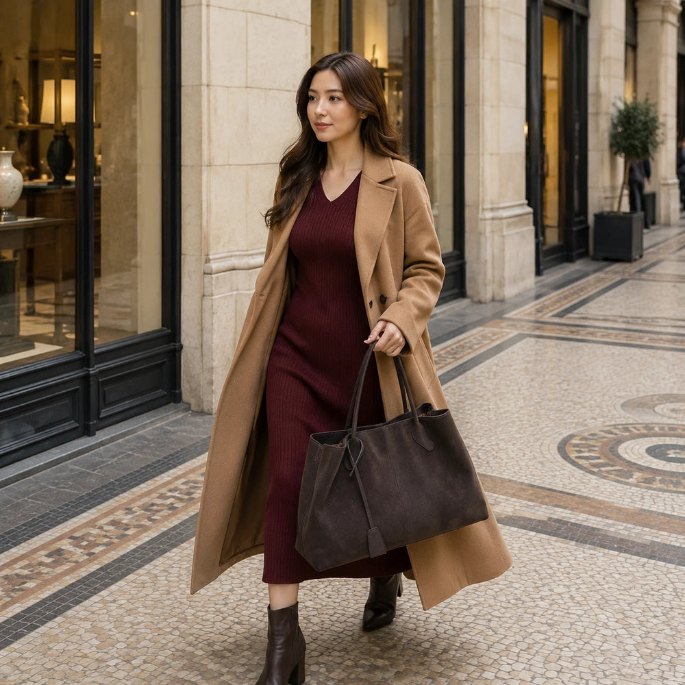 Sac à main daim bandoulière femme chinoise