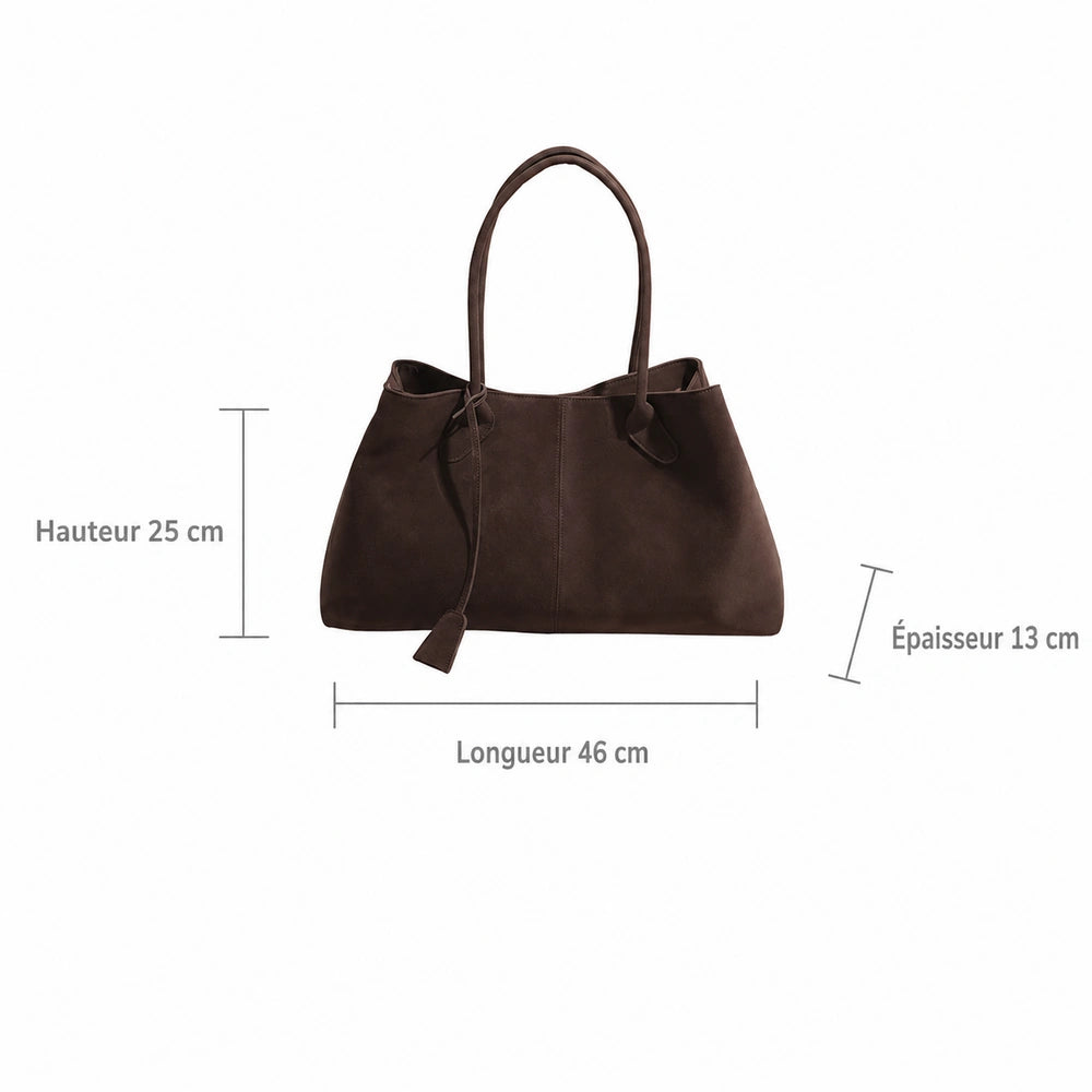Sac à main daim bandoulière dimensions