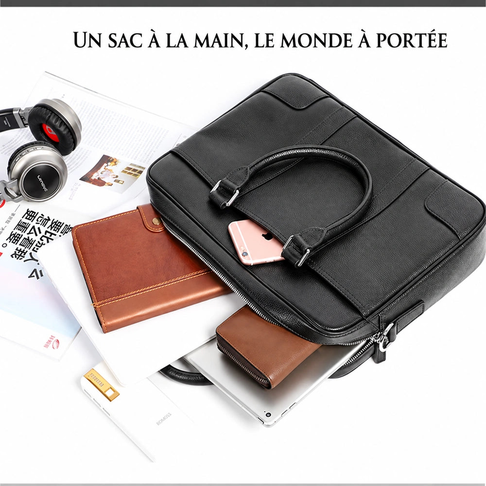 Sac à main homme travail publicité