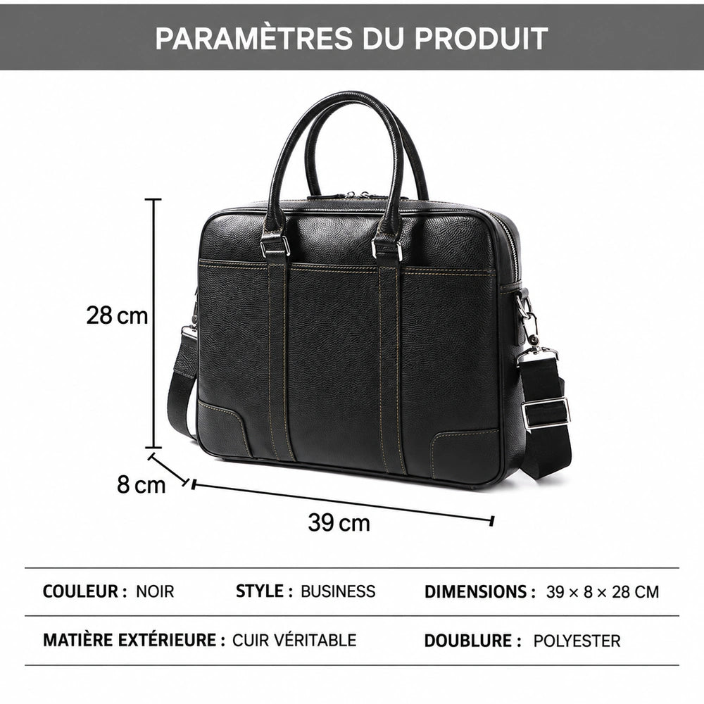Sac à main homme travail dimensions