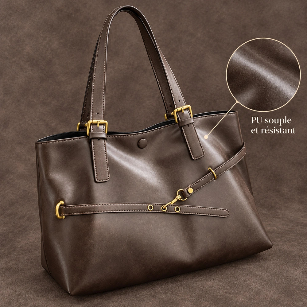 Sac à main marron pour les cours cuir