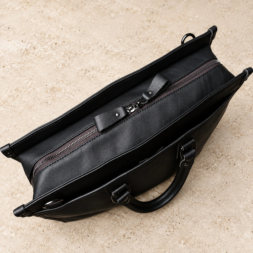 sac à main noir homme fermeture éclair