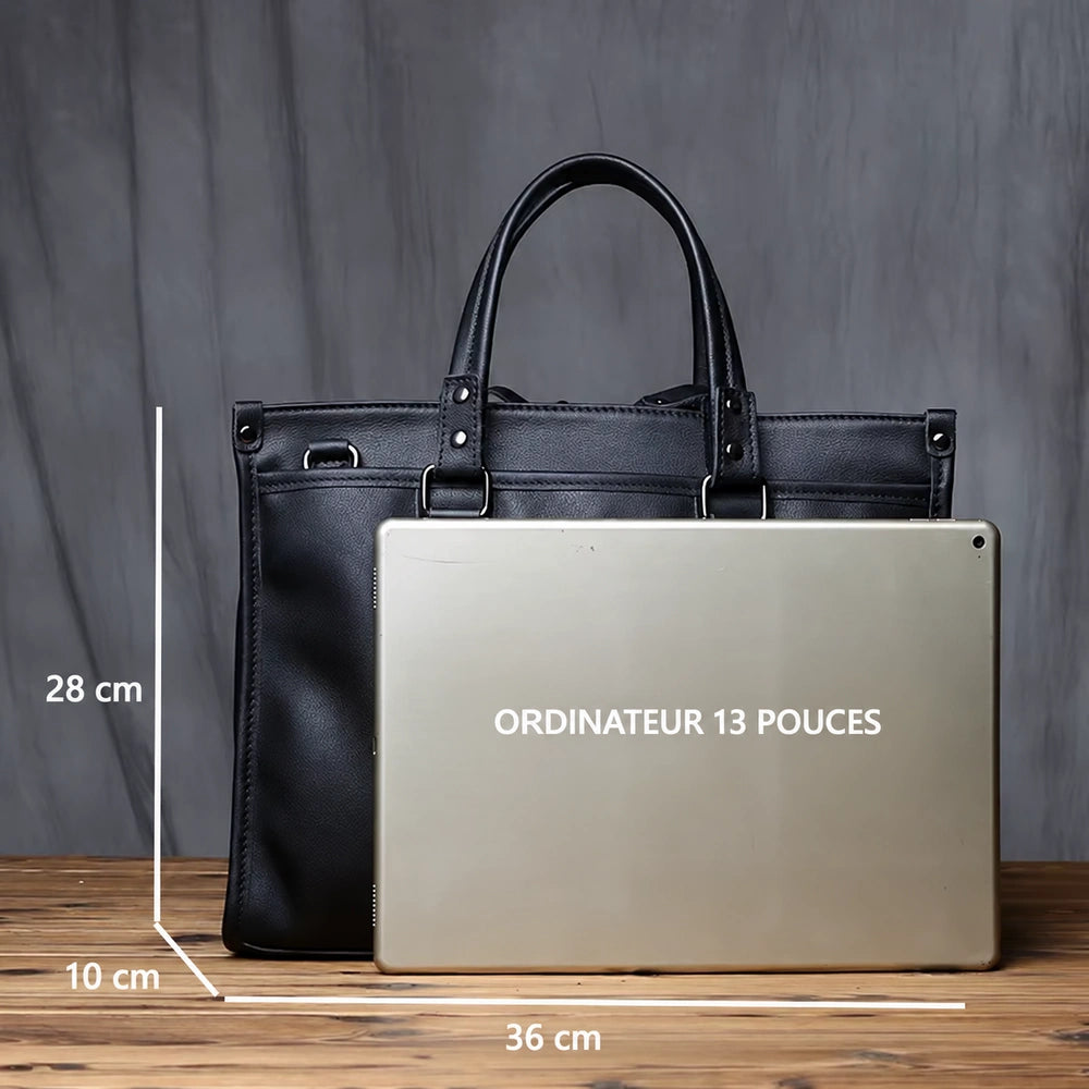 sac à main noir homme dimensions alternative