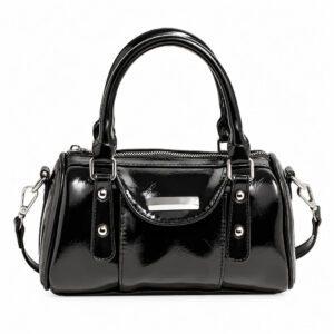 Sac à main noir vernis