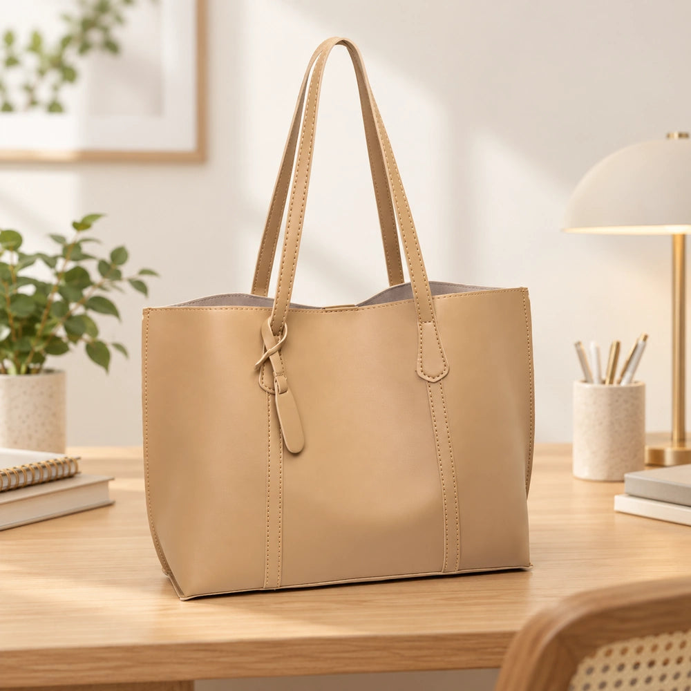 Sac à main pour les cours ado beige