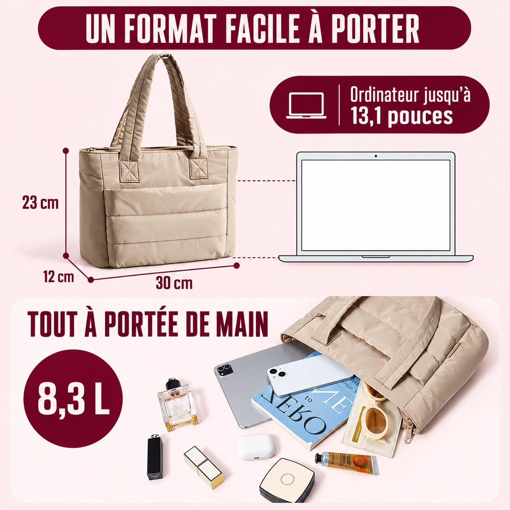 Sac à main pour les cours solide format