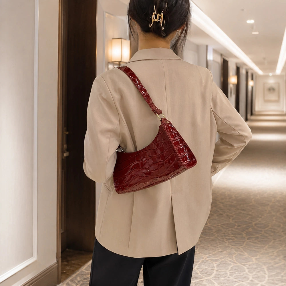 Sac à main rouge bandoulière femme