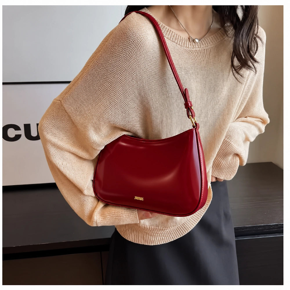 Sac à main rouge tendance femme
