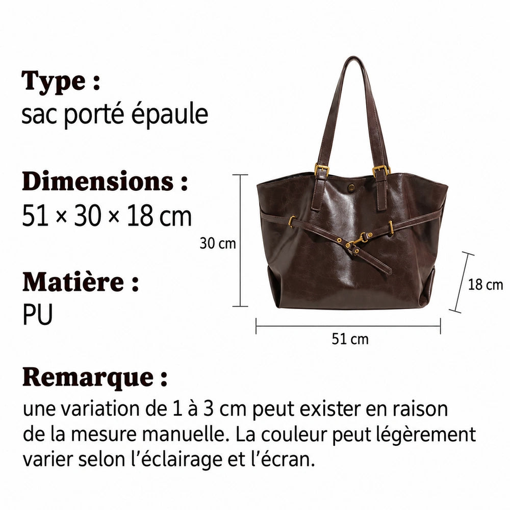 Sac à main tendance pour les cours dimensions et matière