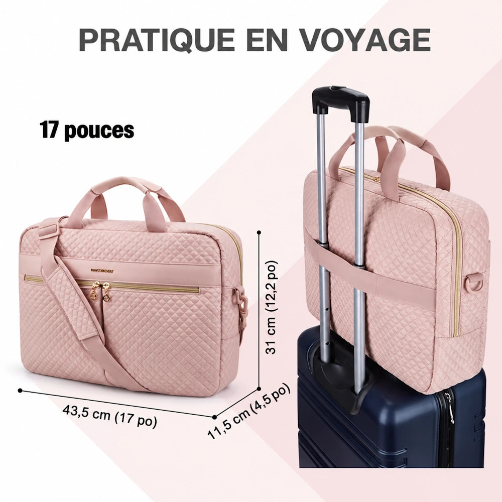Sacoche ordinateur 17 pouces femme valise