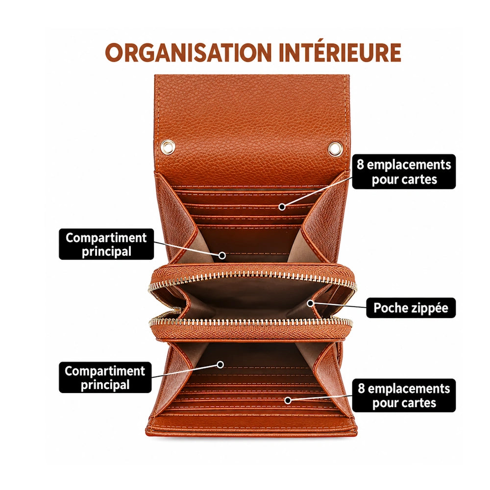 Sacoche téléphone femme intérieur
