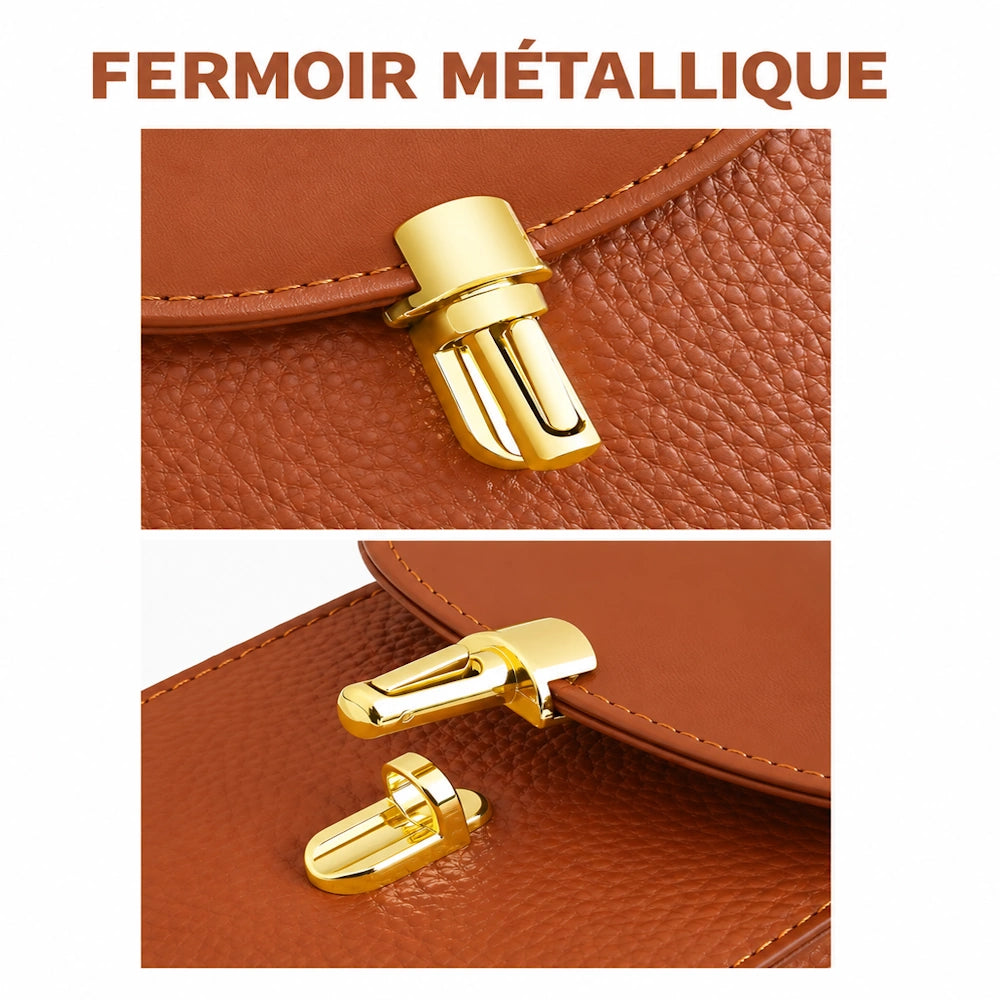 Sacoche téléphone femme fermoir