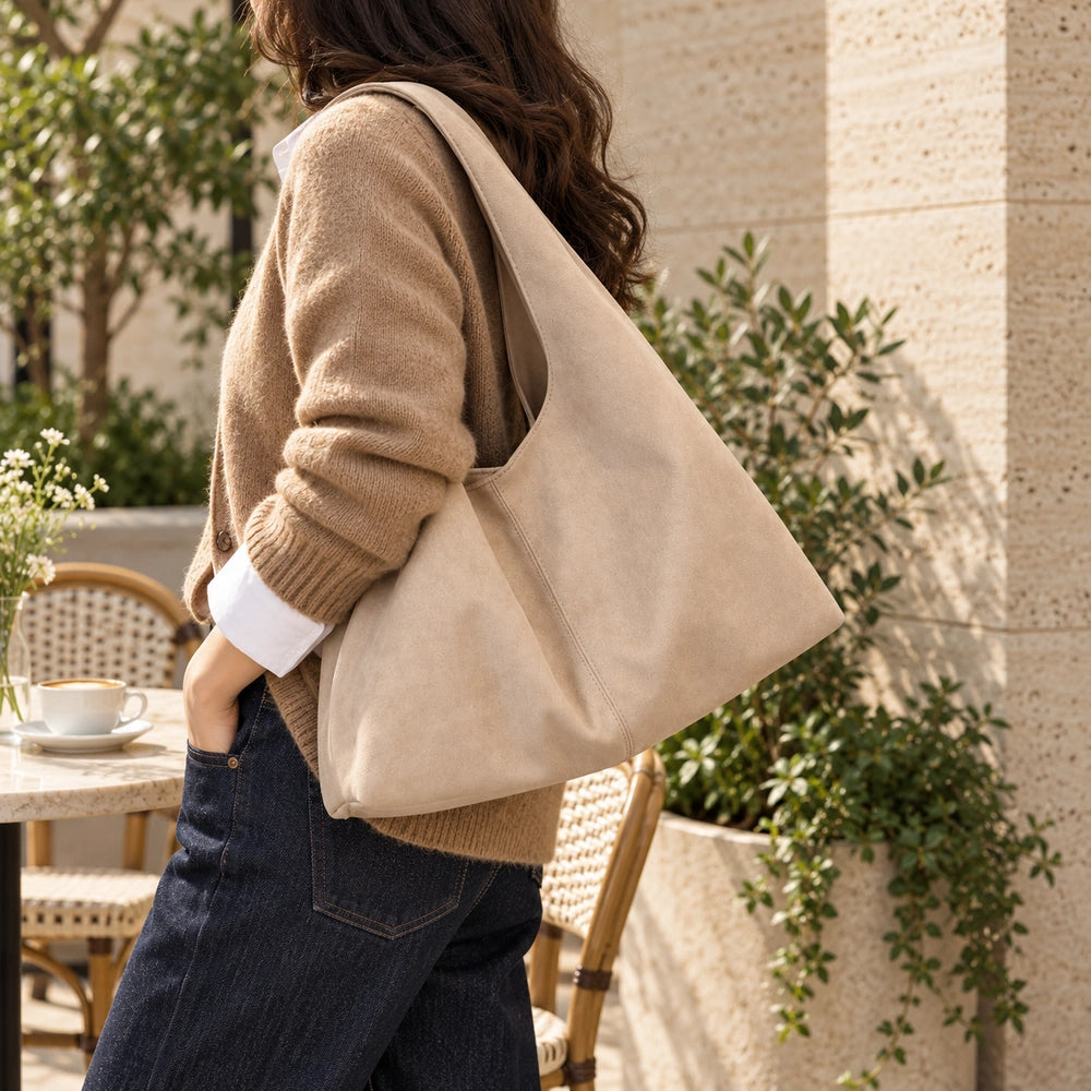 Sac porté épaule beige modèle