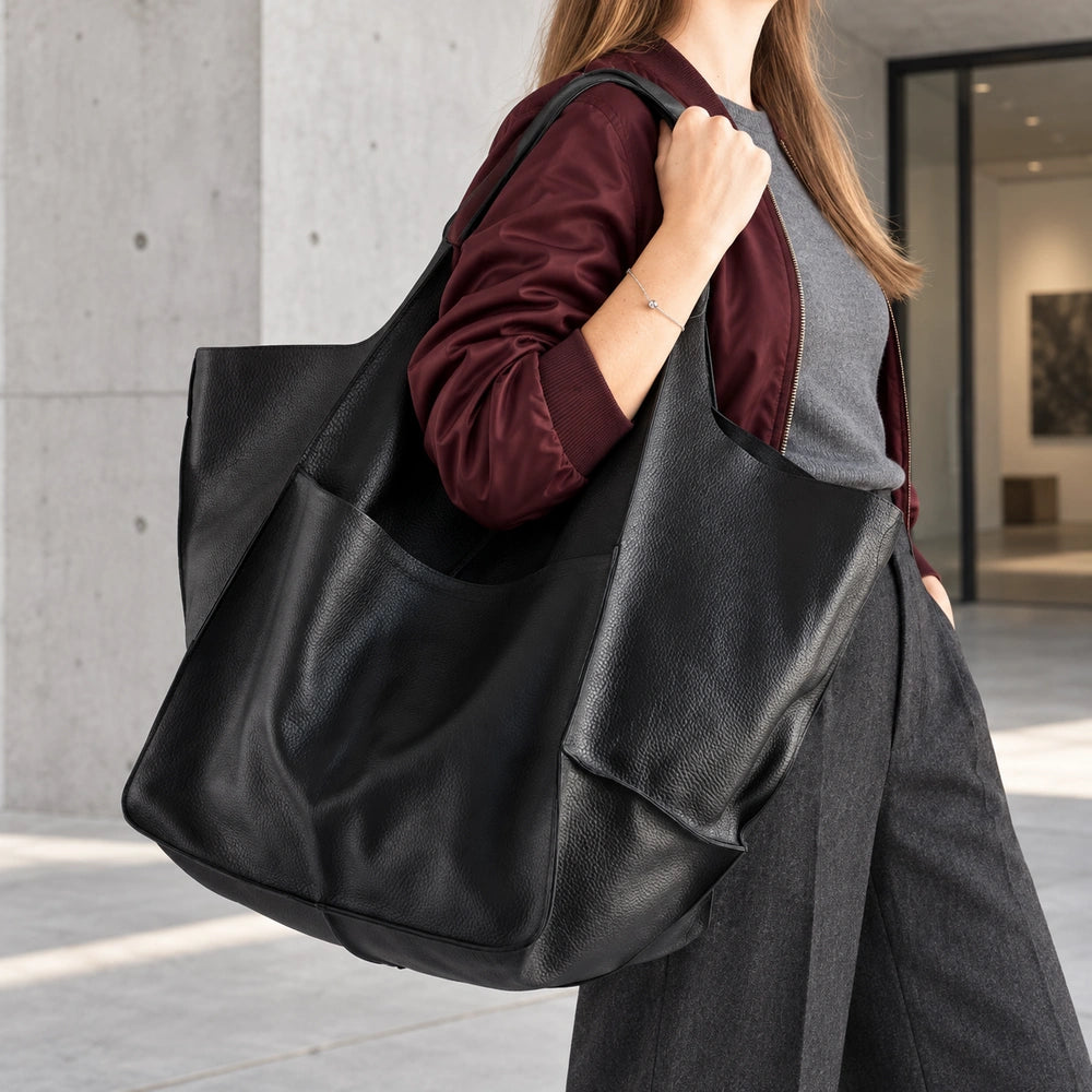 Sac porté épaule cuir souple femme