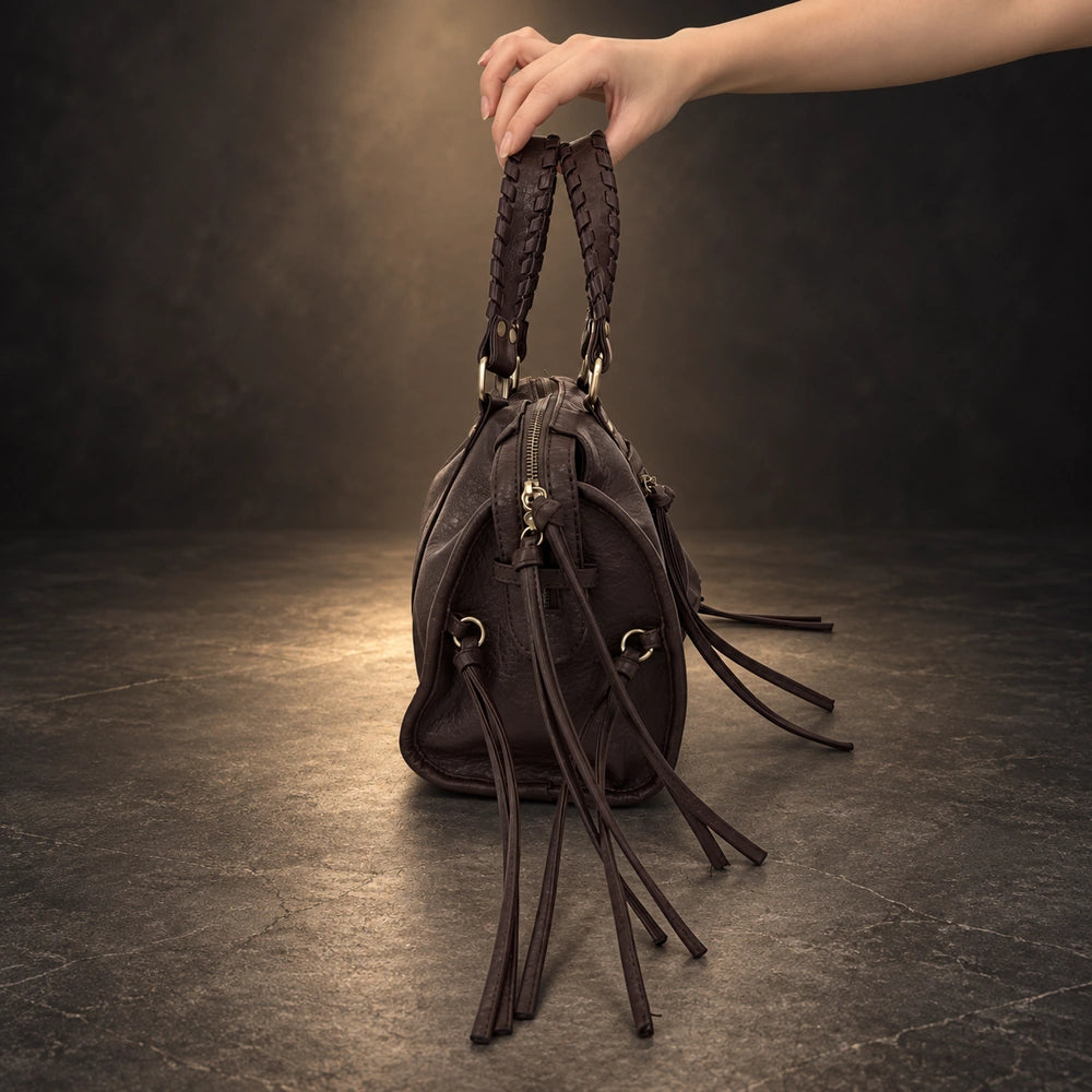 Sac porté épaule luxe cotés