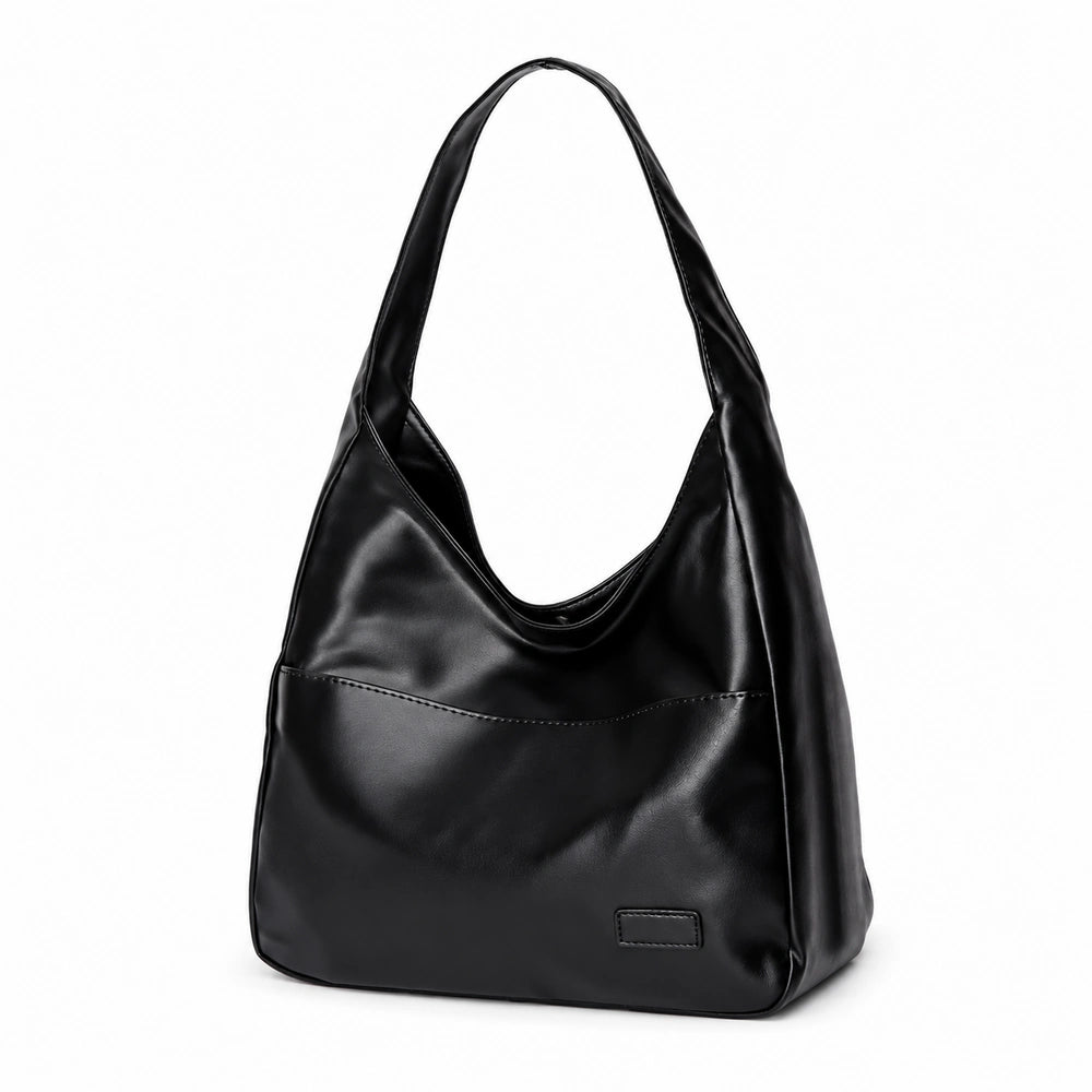Sac porté épaule noir cuir