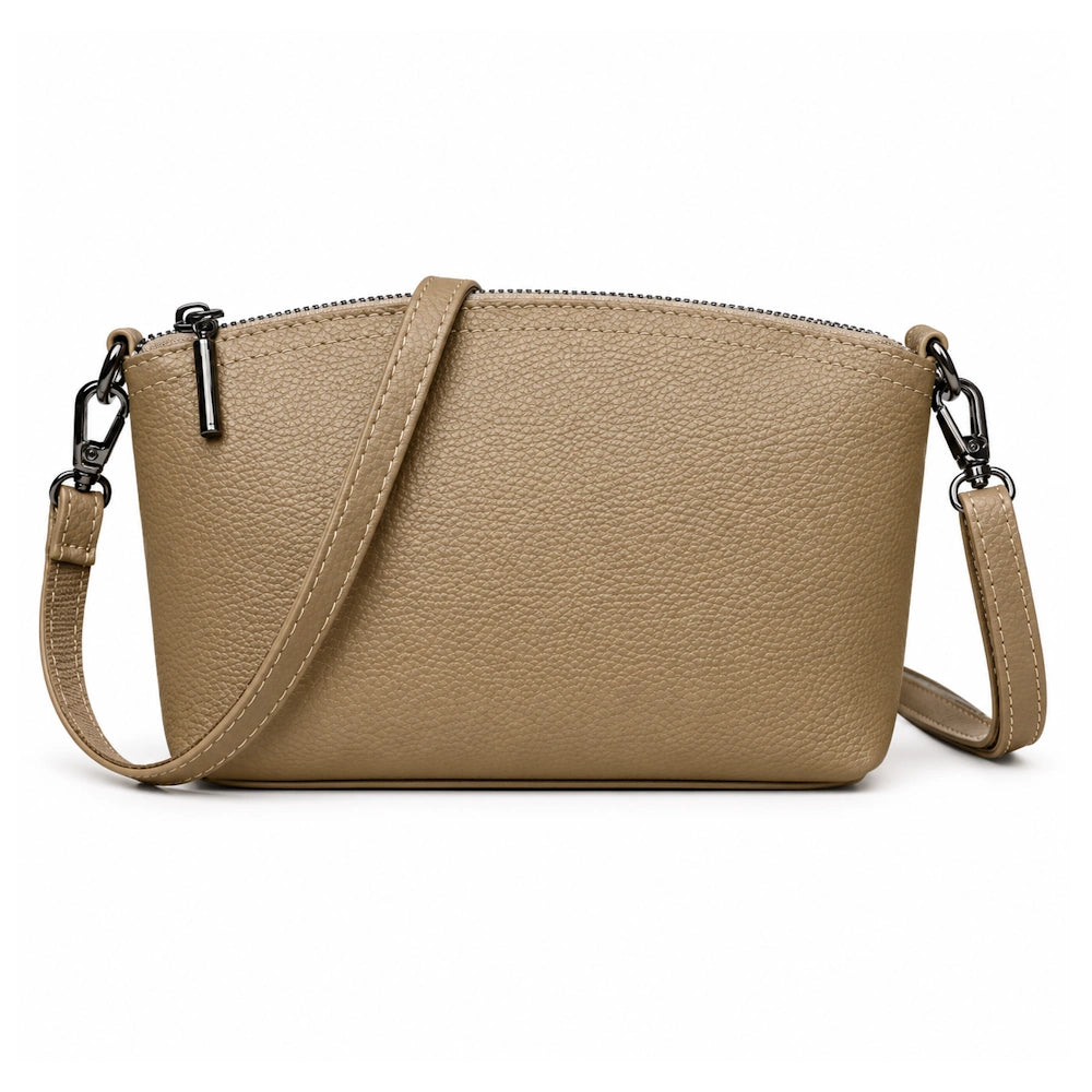Petite sacoche femme beige