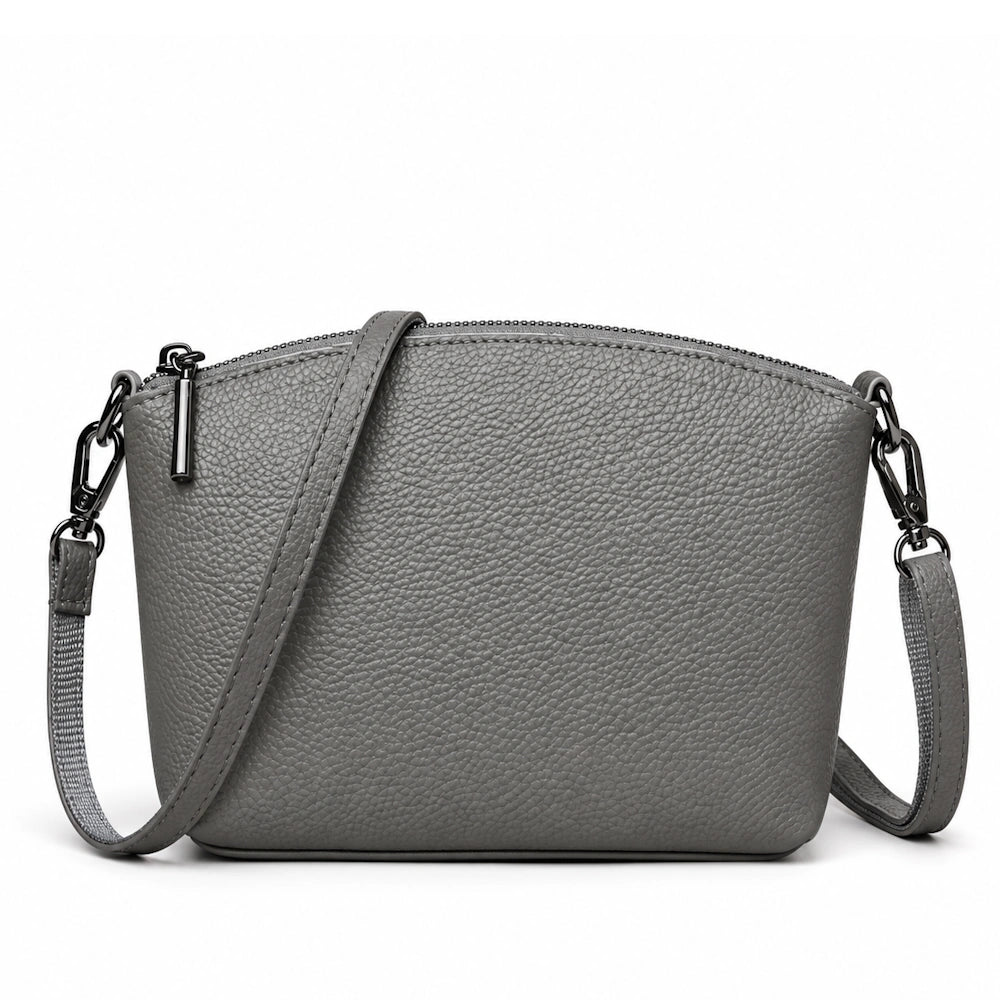Petite sacoche femme gris