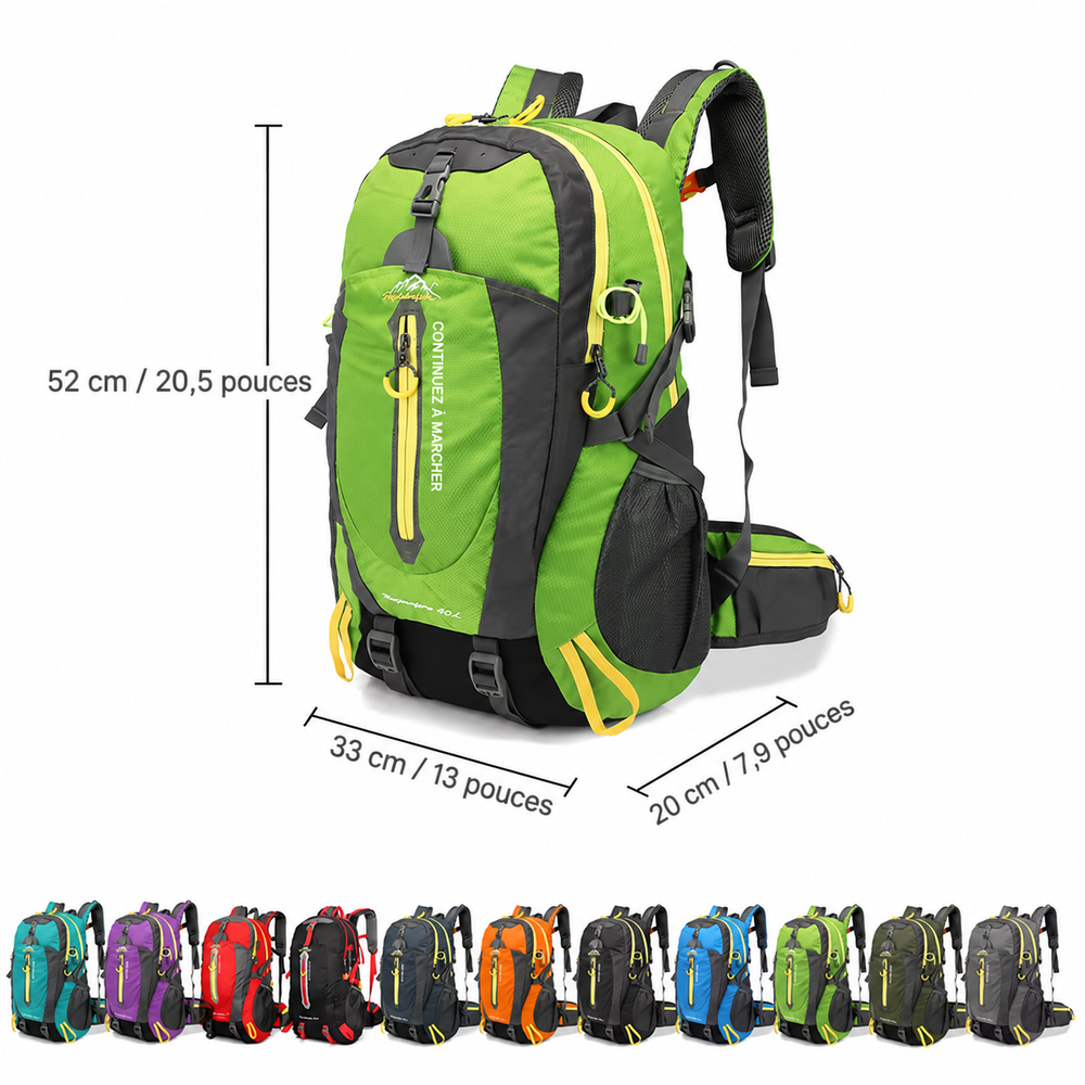 Sac à dos 40L randonnée dimensions